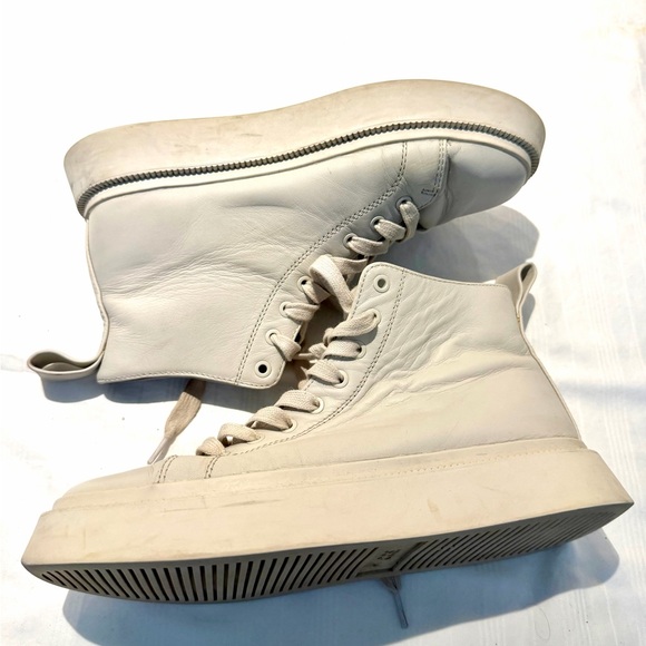 COS Women's Cream High-Top Sneakers / boots size 7 - Picture 8 of 9